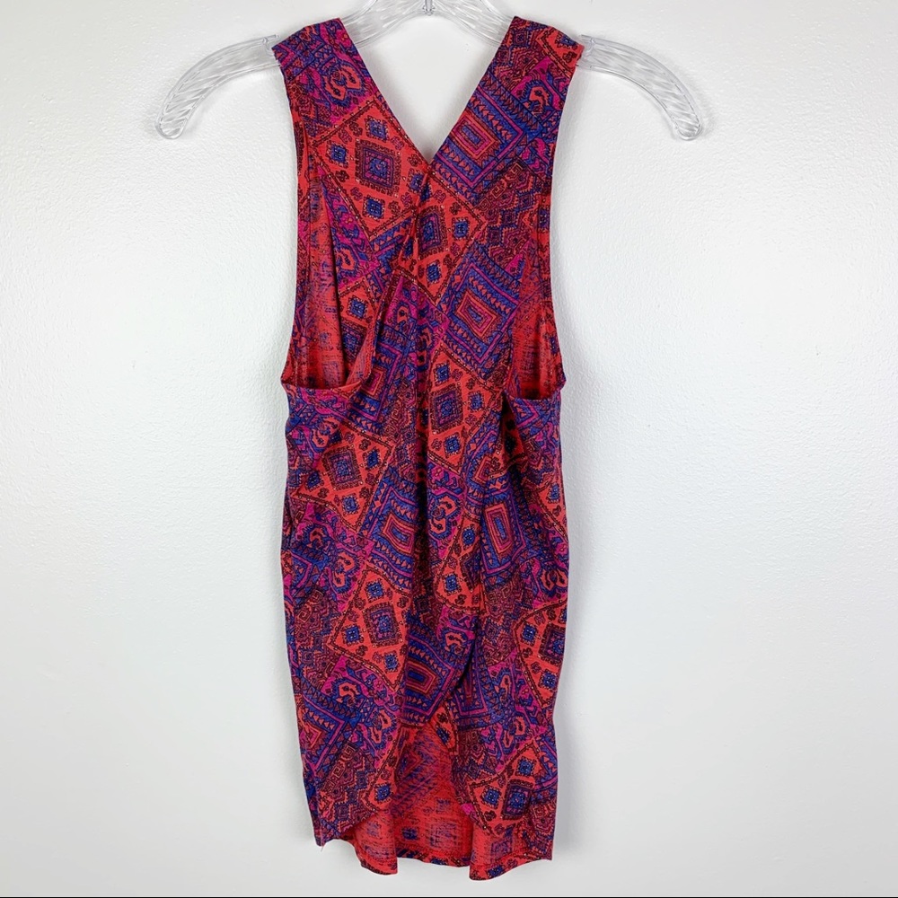 Lucky Brand Cross Back Tank Lucky Lotus A14